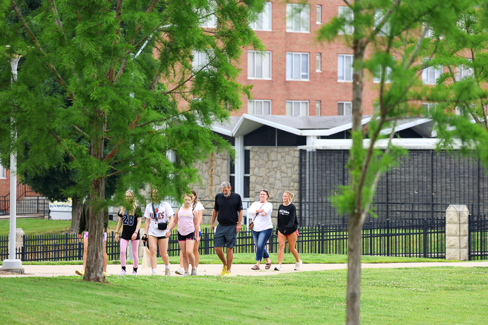 Students on campus