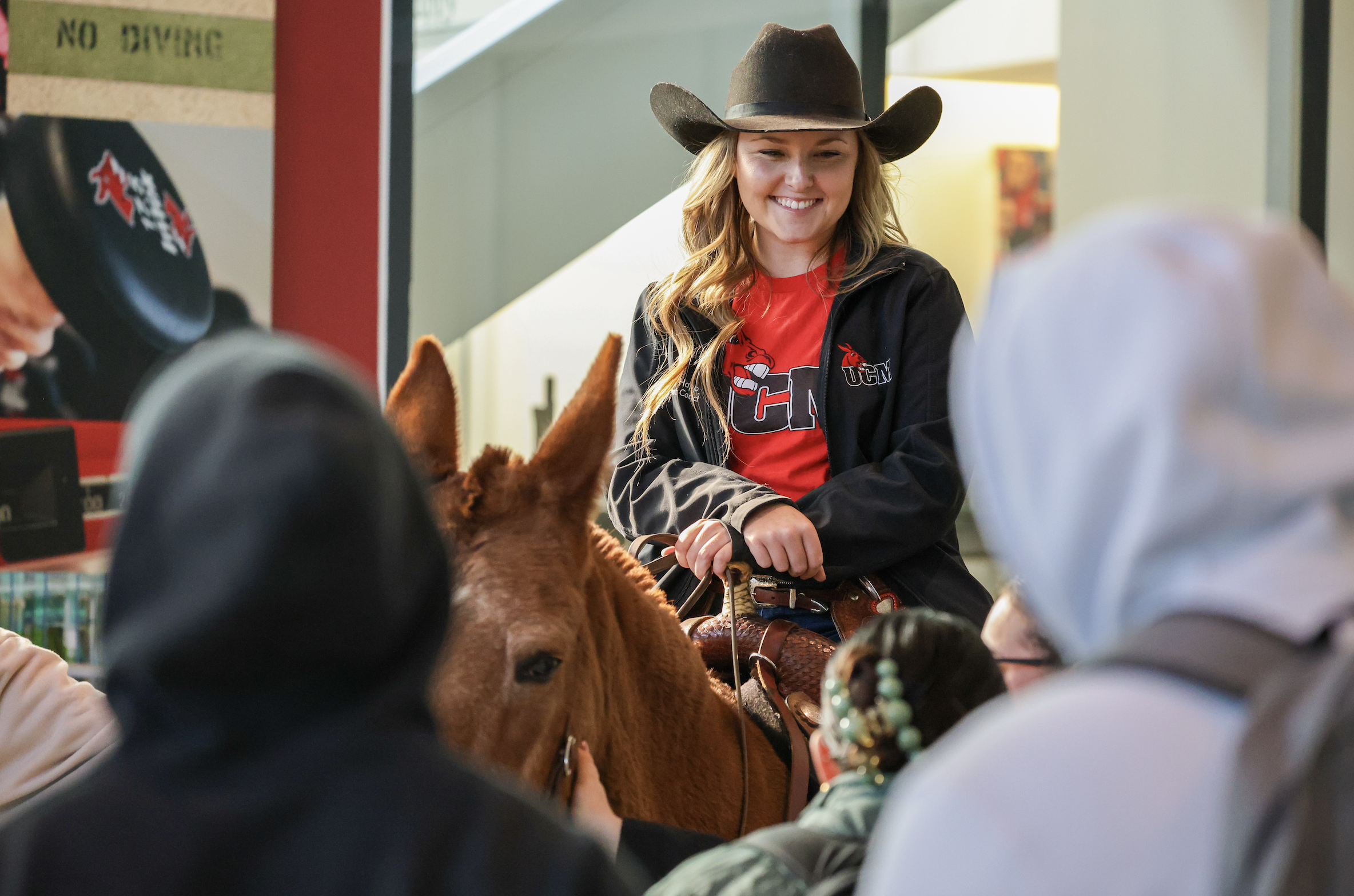 UCM students on campus during the full day